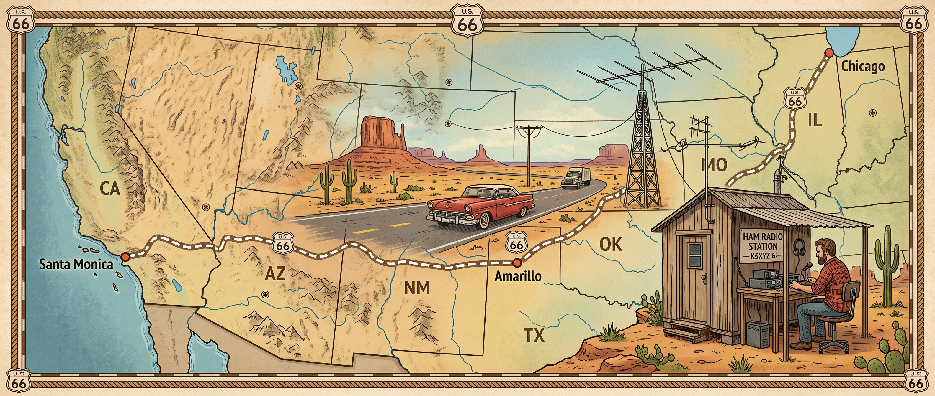 Route 66 on the Air