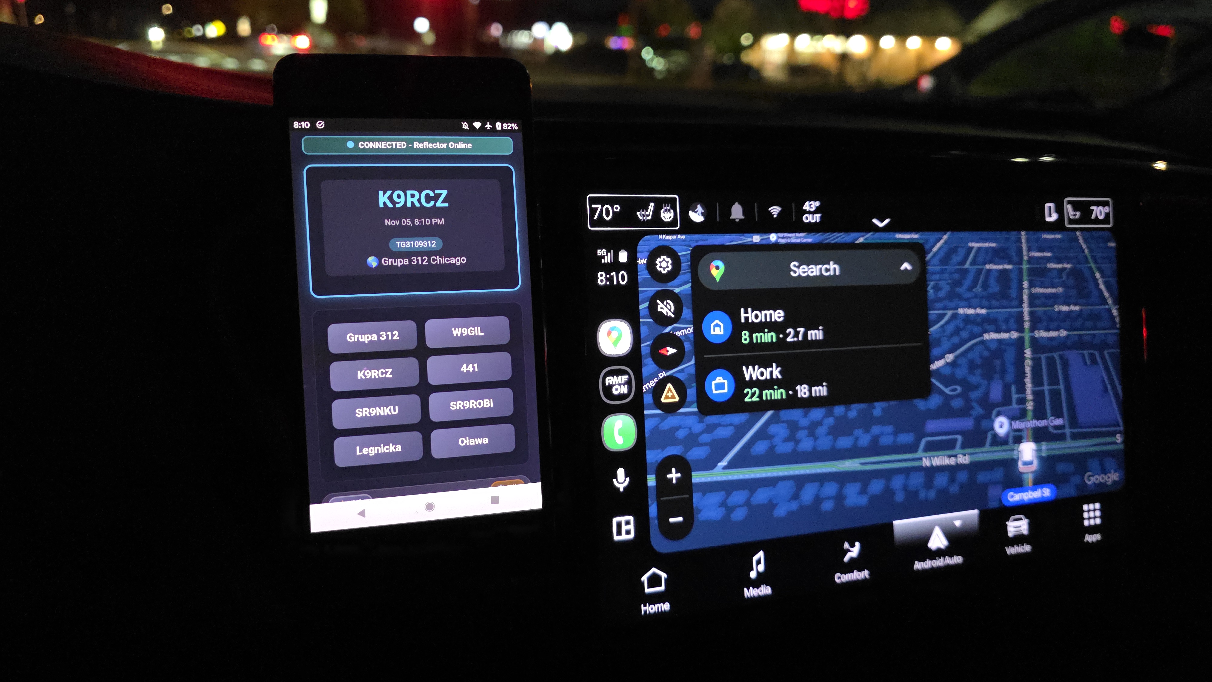 Poprzedni MiniDashboard w akcji